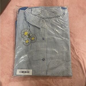 NWT Country Store Blue Stripe Bee Shirt Set | Size: Large